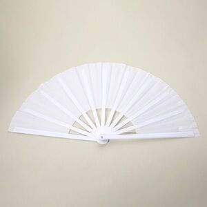 Elegant White Folding Fan
